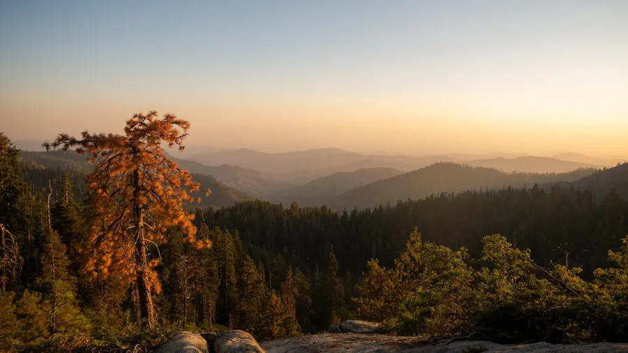Sunset over the Sierra Nevada, Sequoia National Park